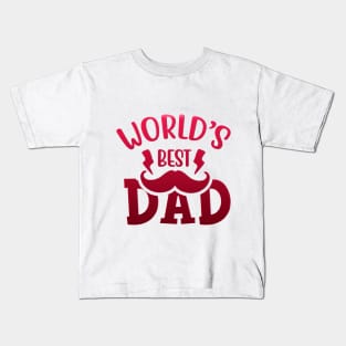 Word Best Dad Kids T-Shirt